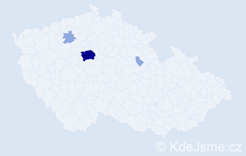Jméno: 'John Joseph', počet výskytů 7 v celé ČR