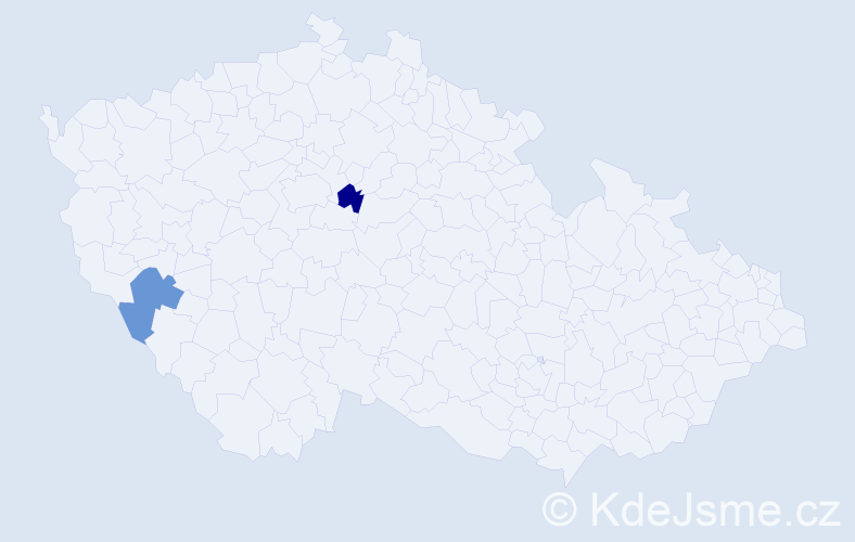 Jméno: 'Matvii', počet výskytů 2 v celé ČR