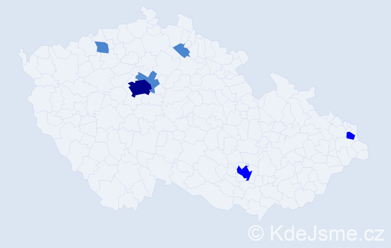 Jméno: 'Kyle', počet výskytů 10 v celé ČR
