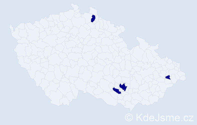 Jméno: 'Scholastika', počet výskytů 4 v celé ČR