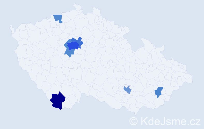 Jméno: 'Nermin', počet výskytů 17 v celé ČR