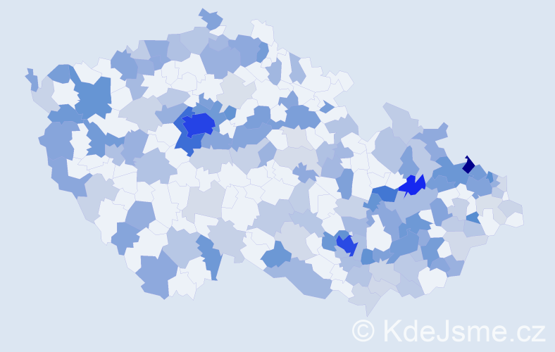 Jméno: 'Sophie', počet výskytů 394 v celé ČR