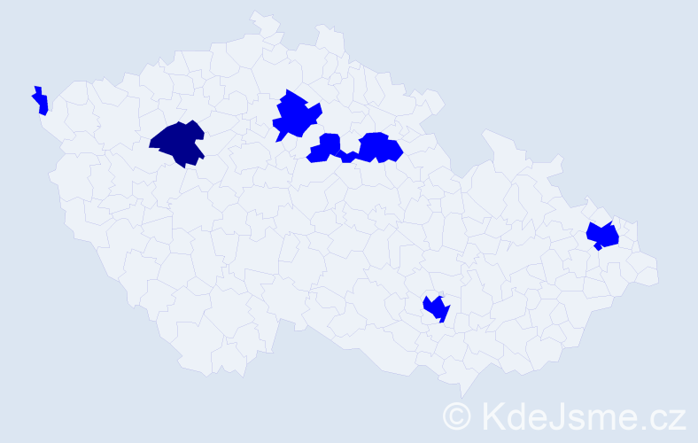 Jméno: 'Ngoc Manh', počet výskytů 8 v celé ČR