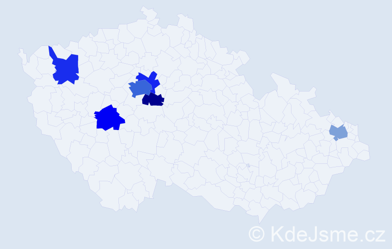 Jméno: 'Arkady', počet výskytů 12 v celé ČR