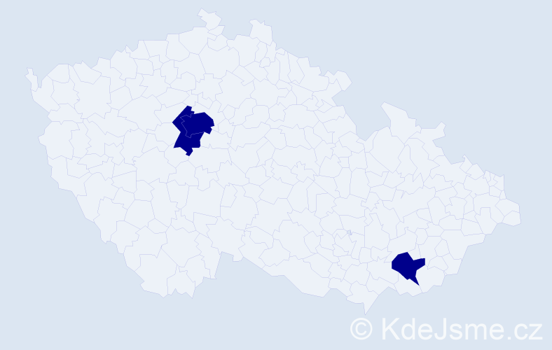 Jméno: 'Benjamin Richard', počet výskytů 3 v celé ČR