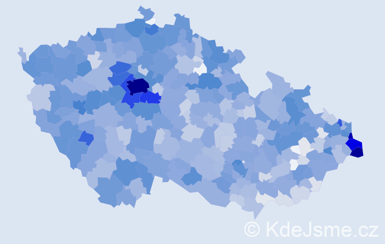 Jméno: 'Karolina', počet výskytů 3036 v celé ČR