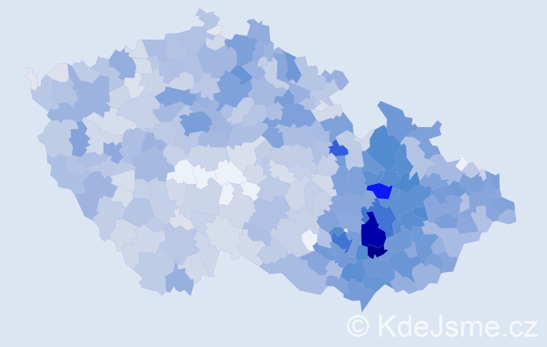 Jméno: 'Radoslav', počet výskytů 3150 v celé ČR