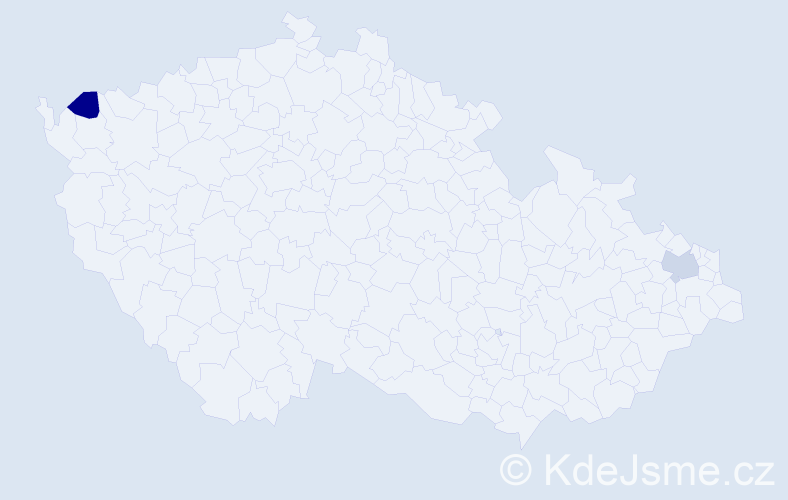 Jméno: 'Sy Son', počet výskytů 2 v celé ČR