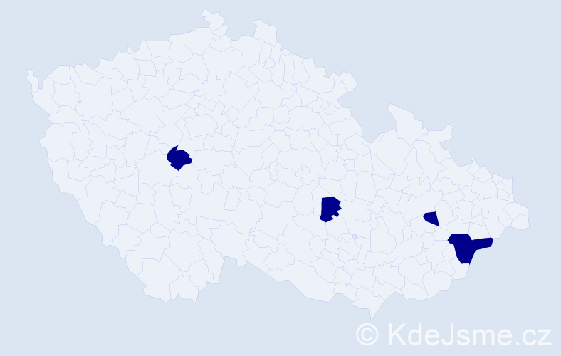 Jméno: 'Čestislav', počet výskytů 4 v celé ČR