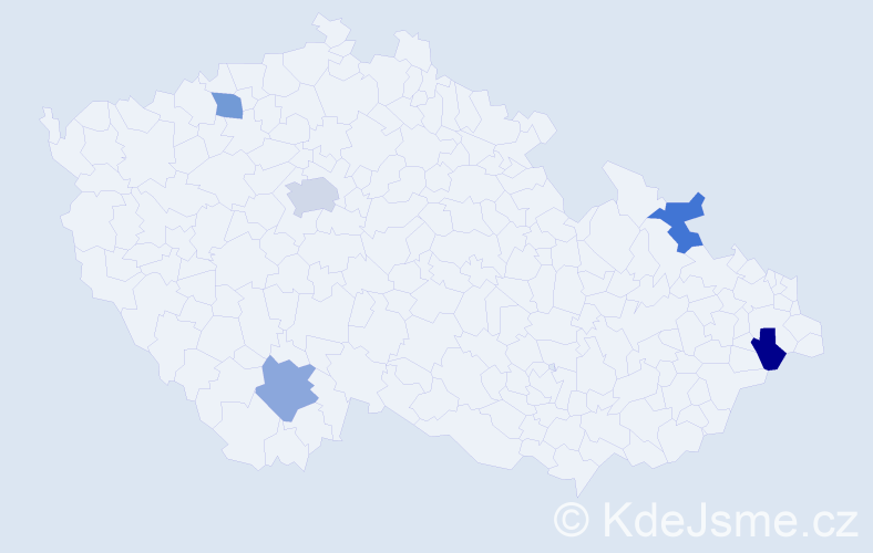 Jméno: 'Martin Michal', počet výskytů 6 v celé ČR