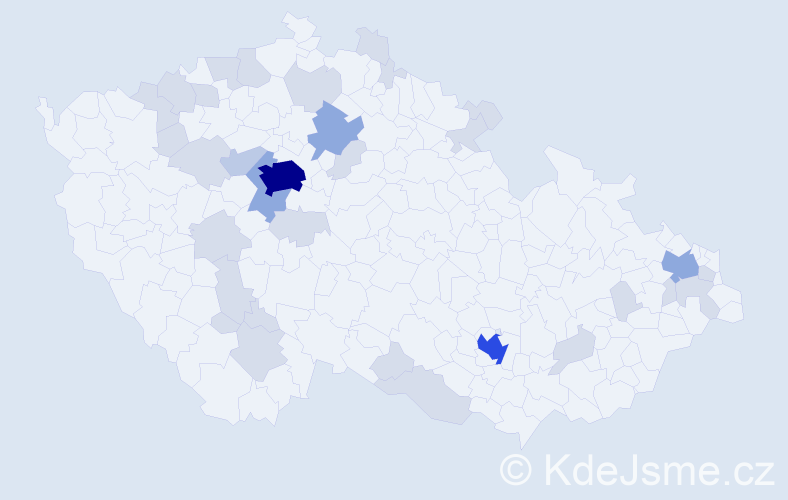 Jméno: 'Catherine', počet výskytů 68 v celé ČR