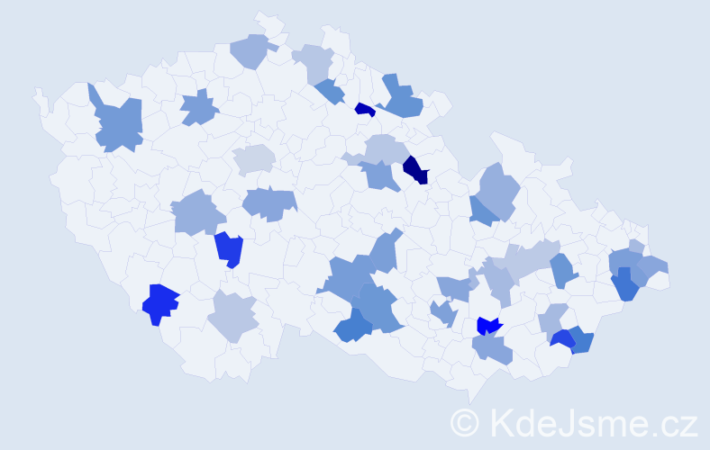 Jméno: 'Lubomil', počet výskytů 50 v celé ČR