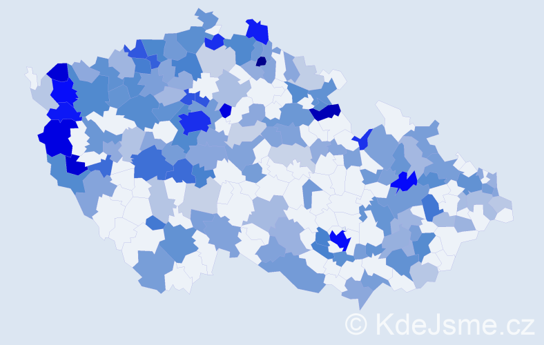 Jméno: 'Ljuba', počet výskytů 414 v celé ČR