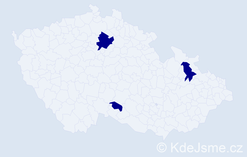 Jméno: 'Ilektra', počet výskytů 3 v celé ČR