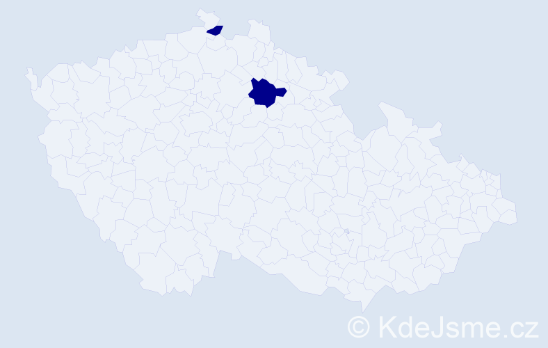 Jméno: 'Věra Andrea', počet výskytů 2 v celé ČR