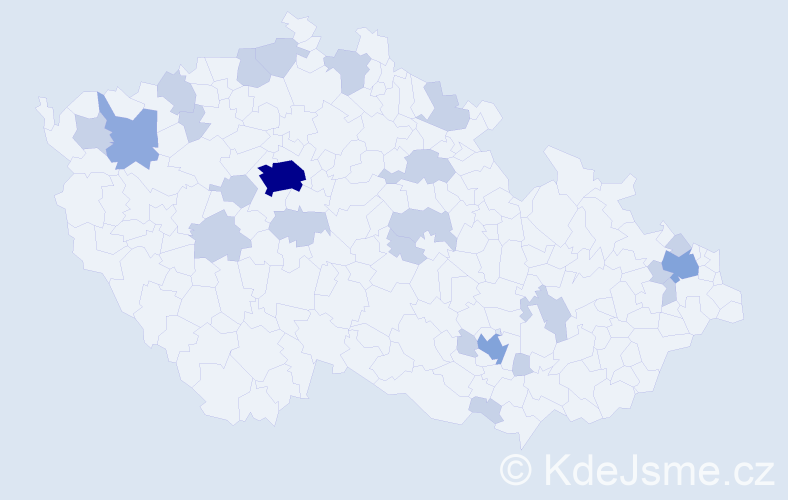 Jméno: 'Leonora', počet výskytů 40 v celé ČR