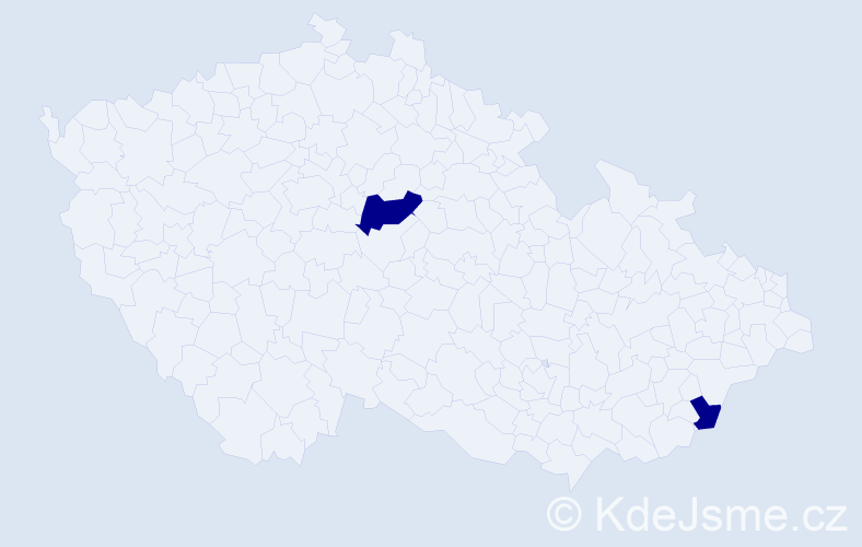 Jméno: 'Nicolas Karel', počet výskytů 2 v celé ČR