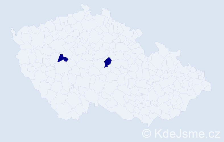 Jméno: 'Benigna', počet výskytů 2 v celé ČR