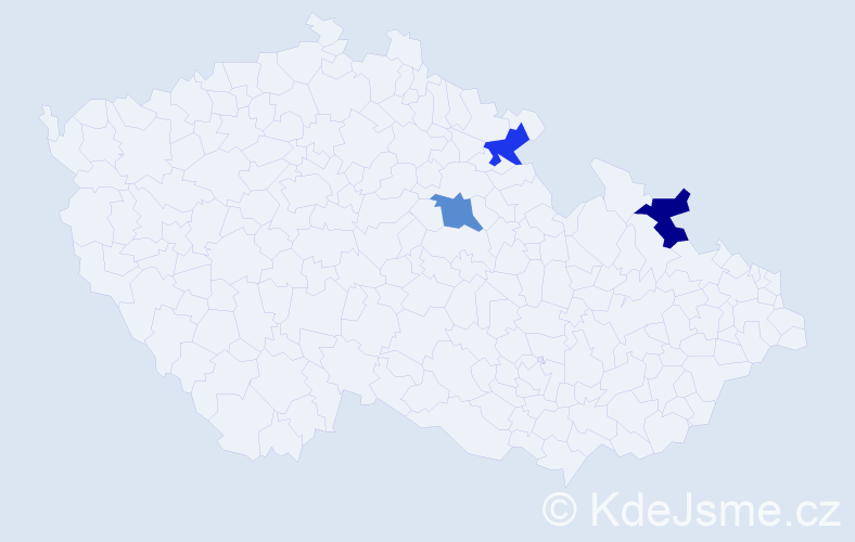 Jméno: 'Dorota Krystyna', počet výskytů 3 v celé ČR