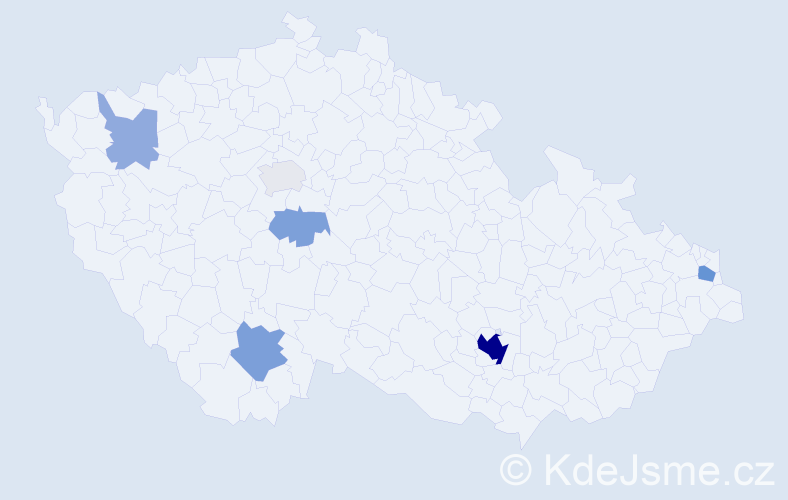 Jméno: 'Eran', počet výskytů 22 v celé ČR