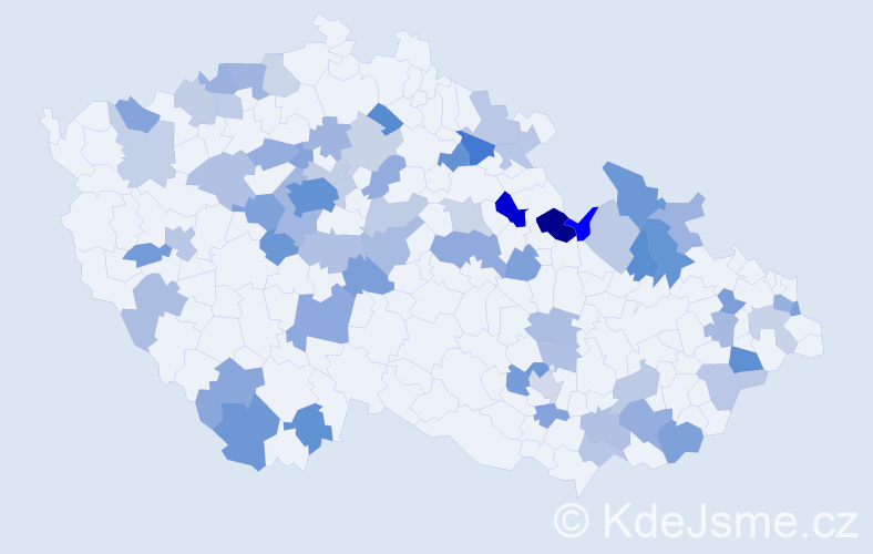 Jméno: 'Cecílie', počet výskytů 118 v celé ČR