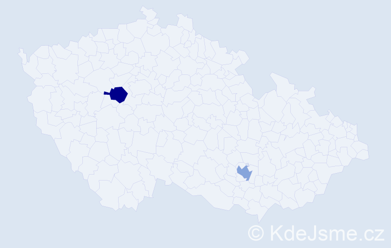 Jméno: 'Edward John', počet výskytů 2 v celé ČR