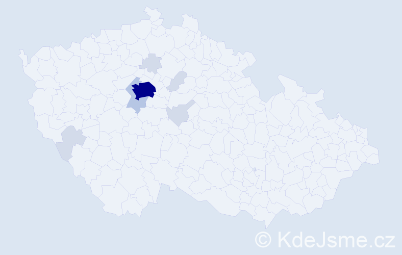 Jméno: 'Feng', počet výskytů 23 v celé ČR