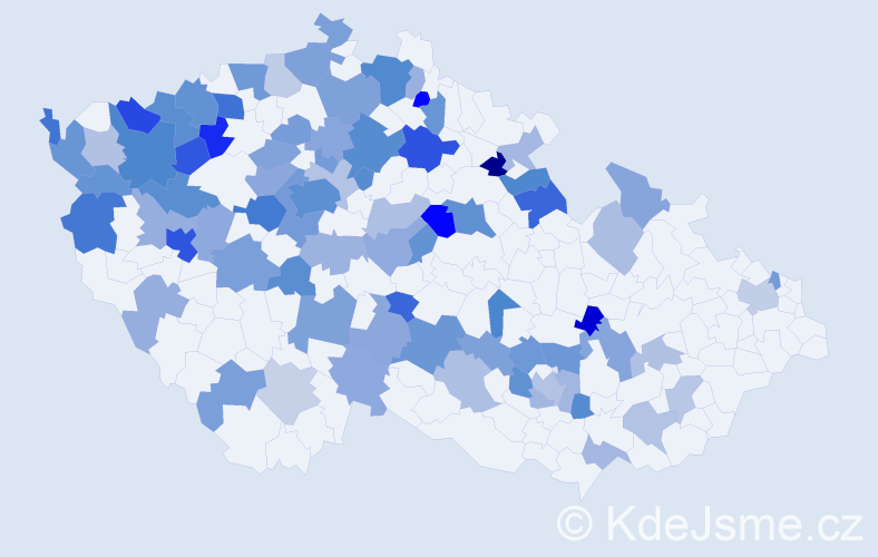 Jméno: 'Olena', počet výskytů 157 v celé ČR