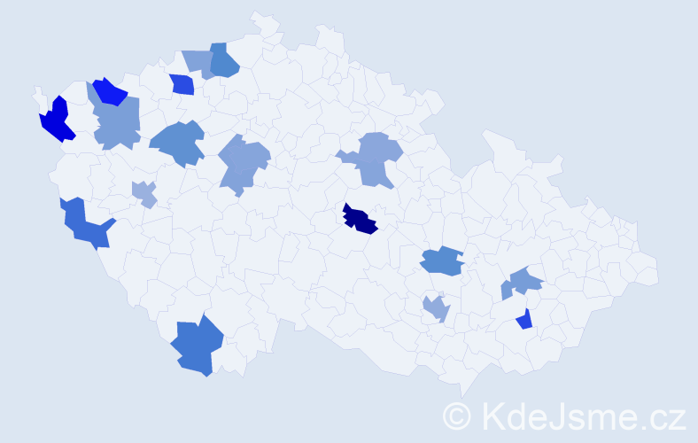 Jméno: 'Luc', počet výskytů 29 v celé ČR