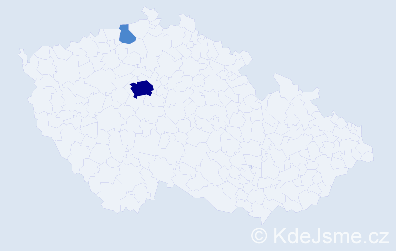 Jméno: 'Júsef', počet výskytů 4 v celé ČR