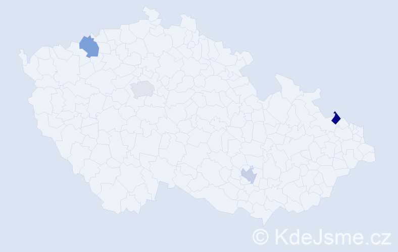 Jméno: 'Daniel Alex', počet výskytů 4 v celé ČR