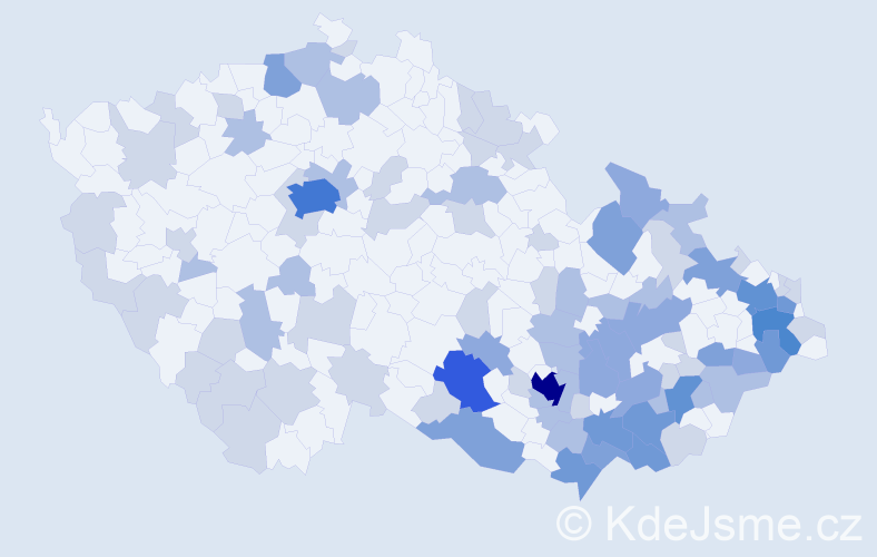 Jméno: 'Božetěch', počet výskytů 204 v celé ČR