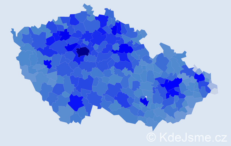 Jméno: 'Vladimír', počet výskytů 85182 v celé ČR