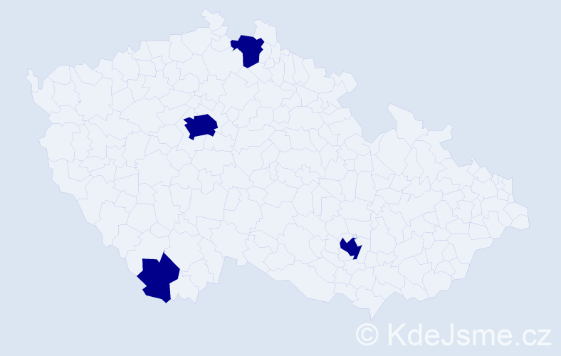 Jméno: 'Peter Jan', počet výskytů 4 v celé ČR