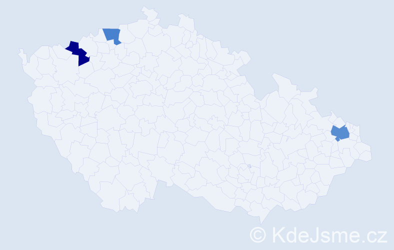 Jméno: 'Sandor', počet výskytů 4 v celé ČR