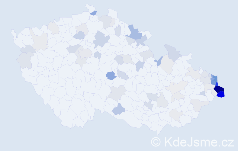 Jméno: 'Henryk', počet výskytů 203 v celé ČR