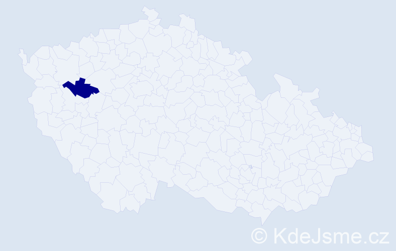 Jméno: 'Marie Josefine', počet výskytů 1 v celé ČR