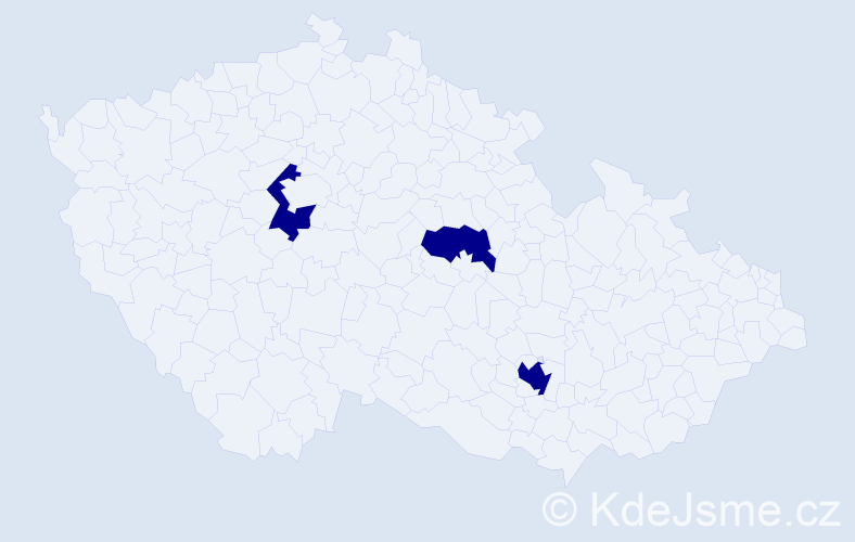 Jméno: 'Martin John', počet výskytů 3 v celé ČR