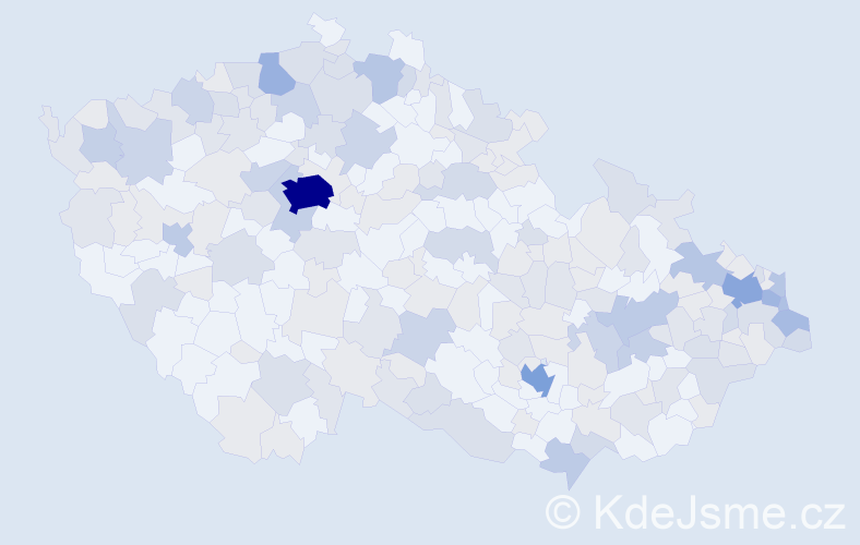 Jméno: 'Adela', počet výskytů 439 v celé ČR