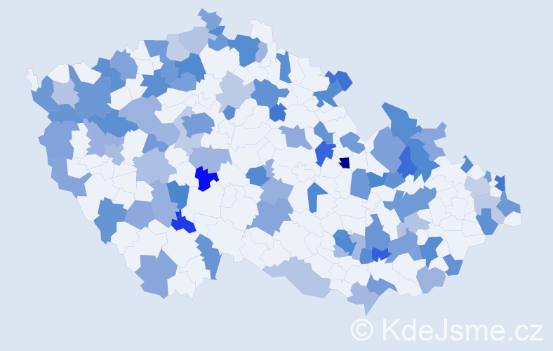 Jméno: 'Paula', počet výskytů 157 v celé ČR