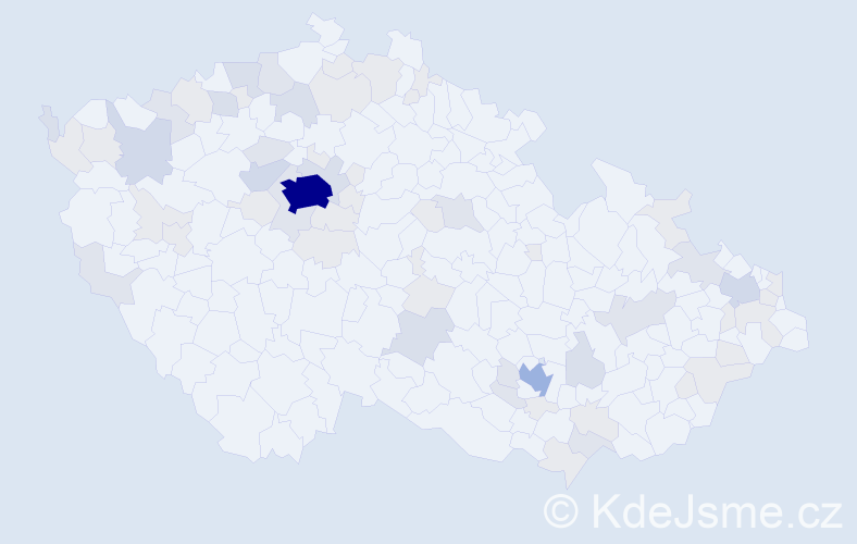 Jméno: 'Karen', počet výskytů 161 v celé ČR