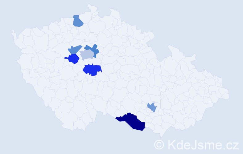 Jméno: 'Fiona', počet výskytů 11 v celé ČR