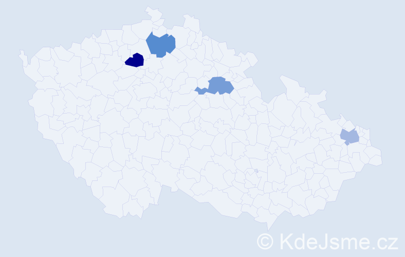 Jméno: 'Pavel Mario', počet výskytů 4 v celé ČR