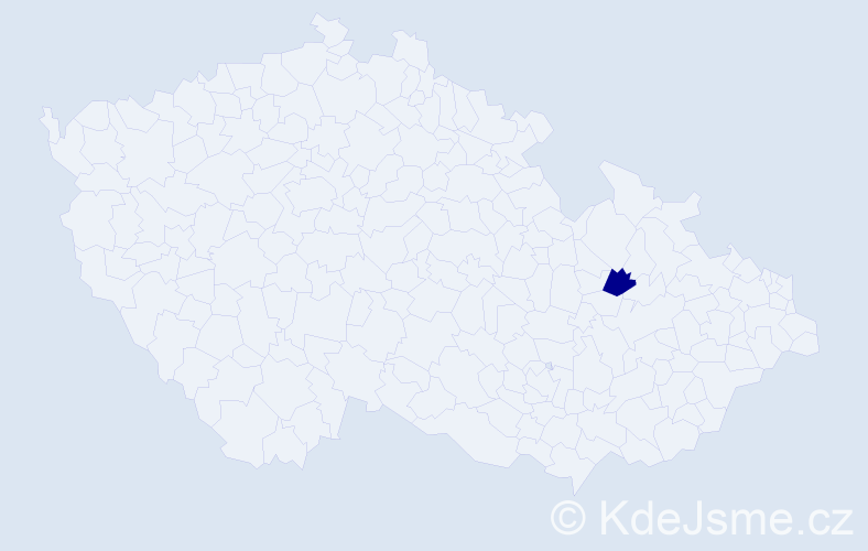 Jméno: 'Matěj-František', počet výskytů 1 v celé ČR