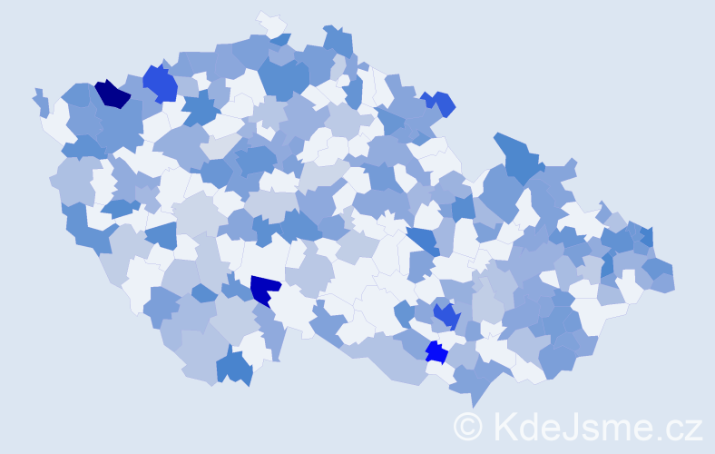 Jméno: 'Katarina', počet výskytů 373 v celé ČR