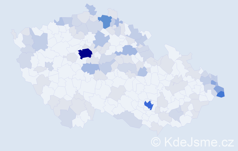 Jméno: 'Teresa', počet výskytů 246 v celé ČR