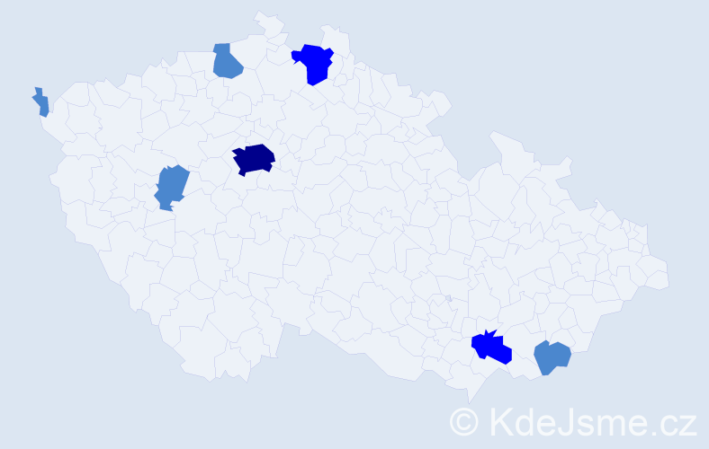 Jméno: 'Aileen', počet výskytů 11 v celé ČR