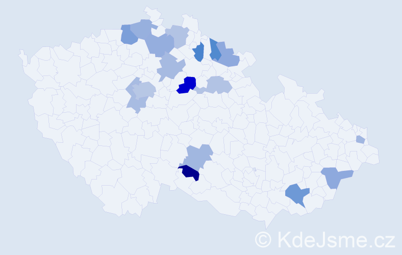 Jméno: 'Marijana', počet výskytů 25 v celé ČR