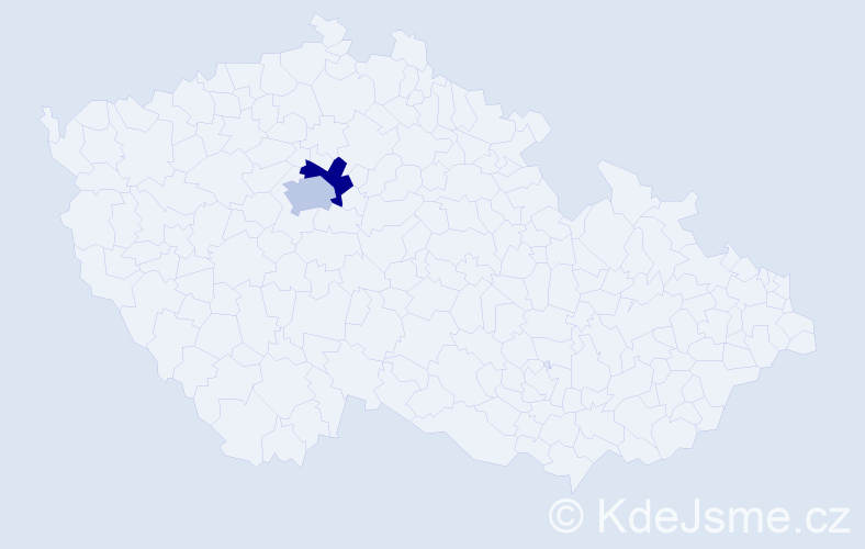 Jméno: 'Yuzhu', počet výskytů 2 v celé ČR
