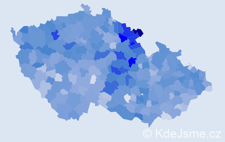 Jméno: 'Lada', počet výskytů 5761 v celé ČR